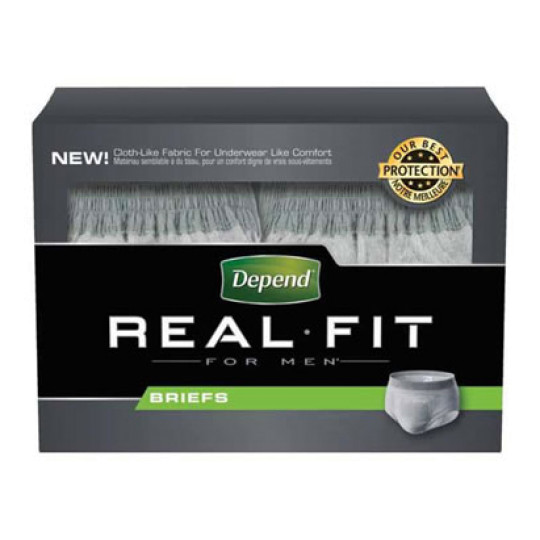 Depend Real Fit Briefs For Men