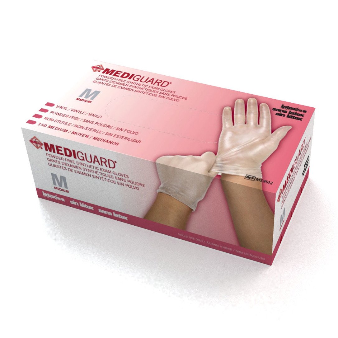 MediGuard Vinyl Synthetic Gloves - Small